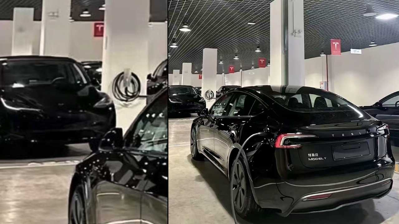 Tesla Model Y'nin kamuflajsız görüntüleri sızdı. 