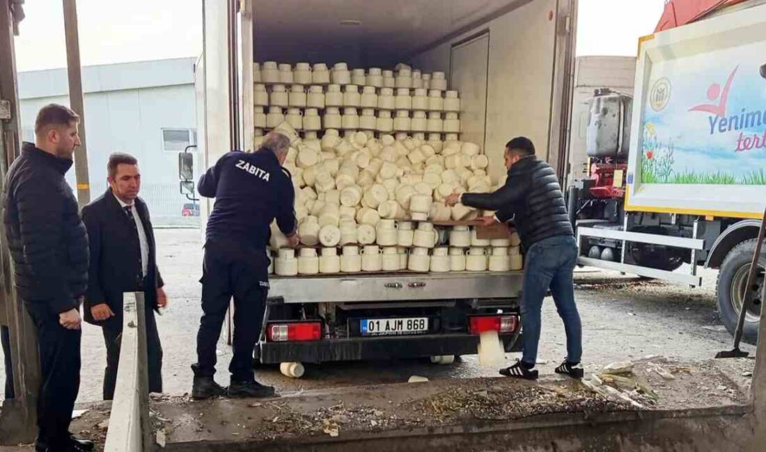 Adana Yenimahalle'de gelen ihbar üzerine denetime giden zabıta ekipleri toplamda
