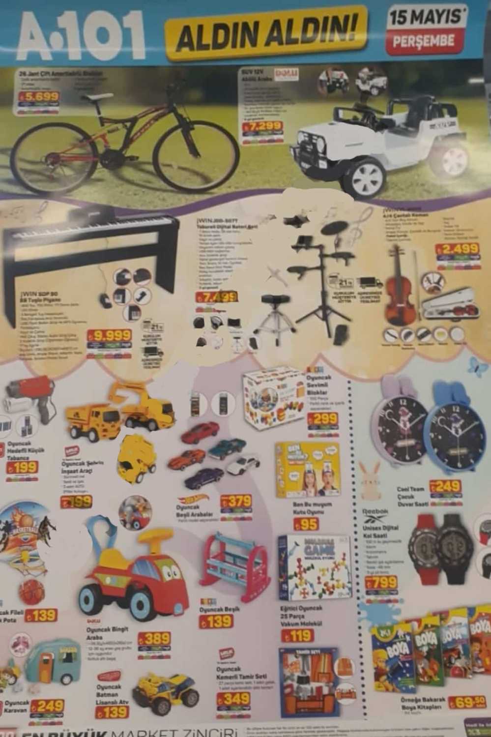 A101 15 Mayıs 2025 aktüel yayımlandı! Teknoloji ürünlerinden mopet ve beyaz eşyaya dev indirim geliyor