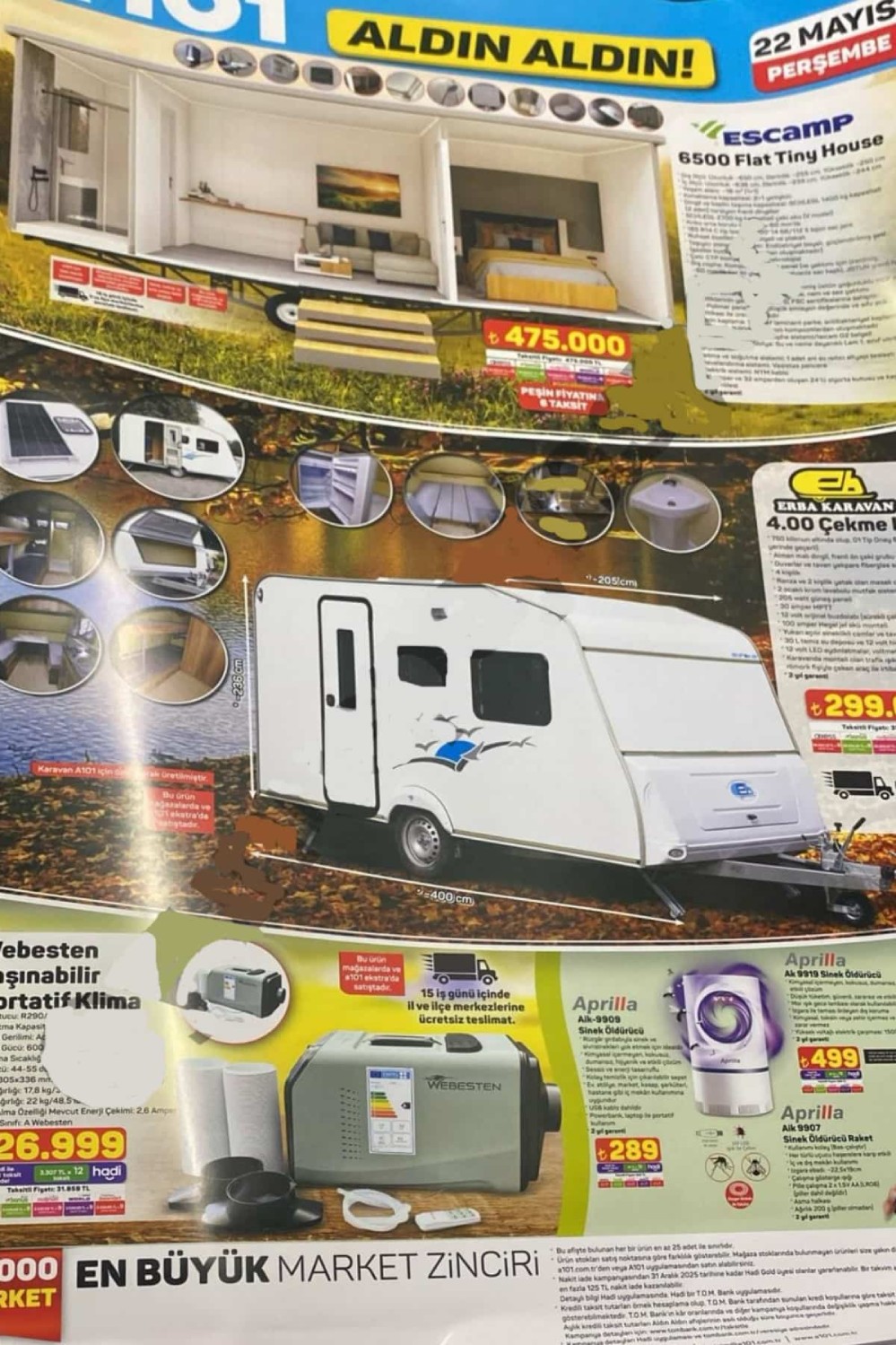 A101 22 Mayıs 2025 aktüel kataloğu ; TV, beyaz eşya ve yüzlerce üründe büyük indirim fırsatları!
