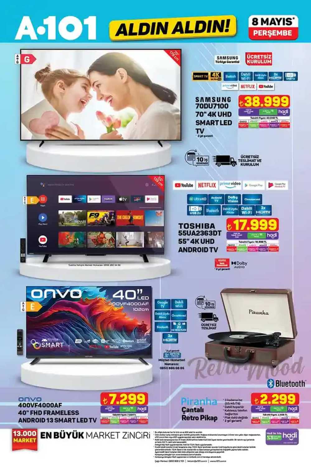 A101 8 Mayıs 2025 aktüel katalog ; Anneler Günü’ne özel dev indirimler başladı!